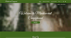 Desktop Screenshot of meadowcrestcampground.com